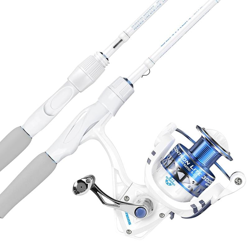 Kastking Centron Lite Casting Rod and Reel Combo, IM6 Graphite 2Pc Blanks, Stainless Steel Guides with Ceramic Rings, Contoured EVA Handles & Fighting Butt, Split or Full Rear Handle Design, 10 Models